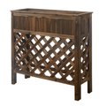 Pipers Pit 36 in. Planters & Potts Raised Patio Planter - Weathered Cedar PI2539885